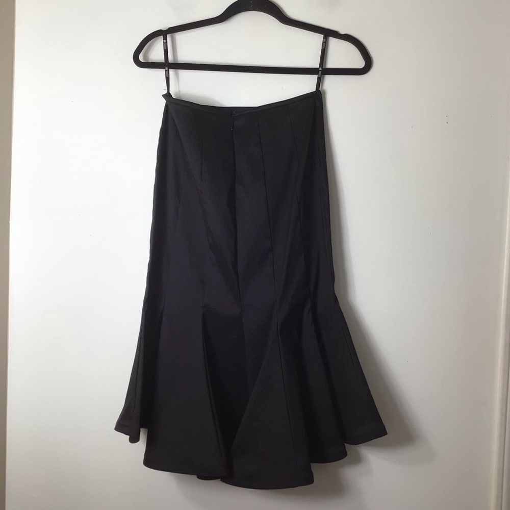 Tadashi Shoji Black Flared dress with Panel Seams women 6 classic feminine